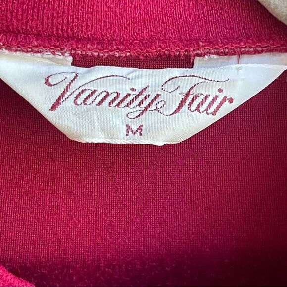 Vanity Fair House Coat Zip Robe with Front Pockets Size Medium Vintage Made USA - Picture 2 of 8